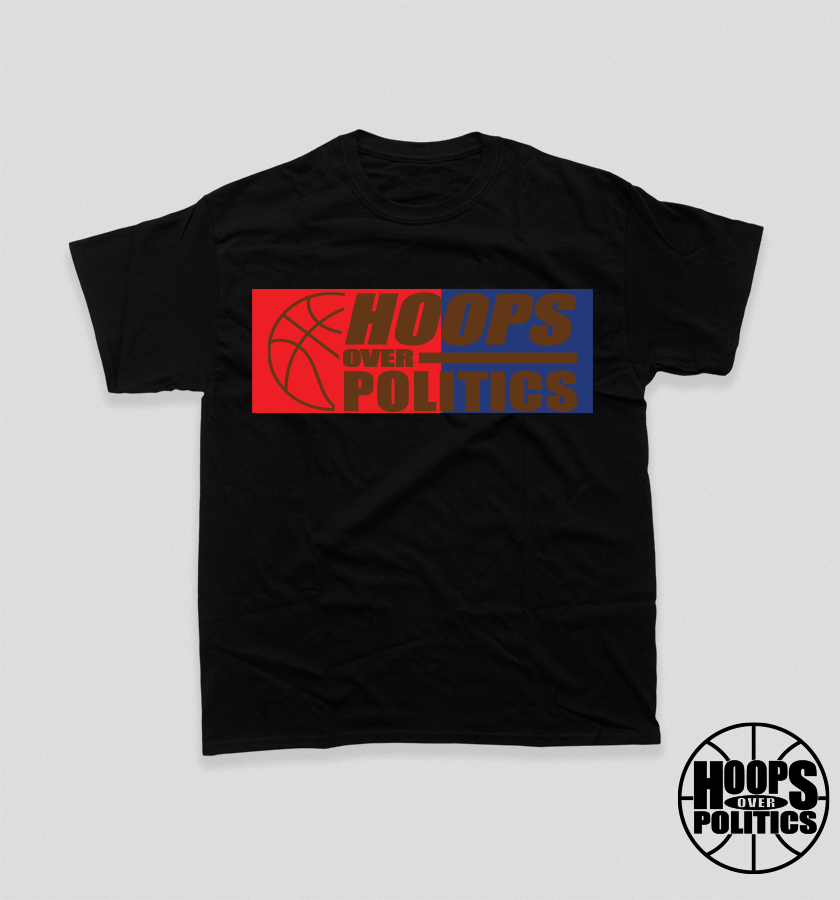 Hoops Over Politics Shirt Red/Brown/Blue